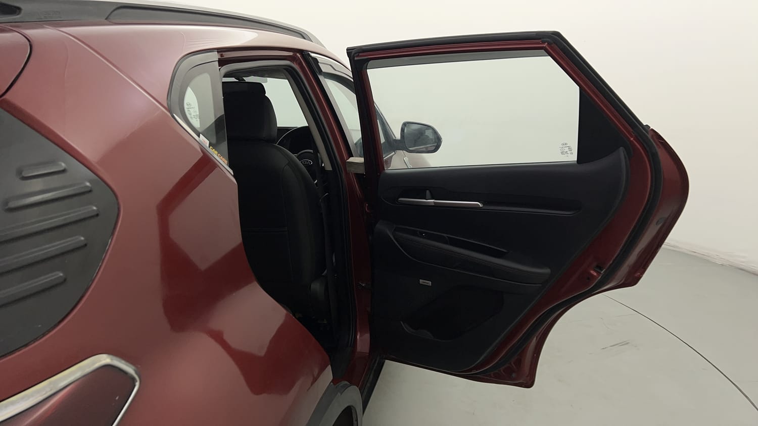 New Kia Sonet interior RIGHT REAR DOOR OPEN VIEW