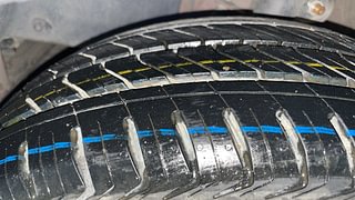 Used 2016 Mahindra KUV100 [2015-2017] K6+ 6 STR Petrol Manual tyres LEFT FRONT TYRE TREAD VIEW