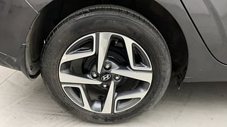 Used 2021 Hyundai Aura SX 1.2 Petrol Petrol Manual tyres RIGHT REAR TYRE RIM VIEW