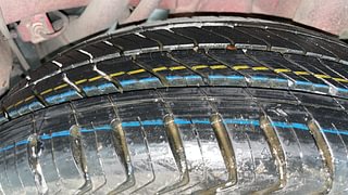 Used 2016 Mahindra KUV100 [2015-2017] K6+ 6 STR Petrol Manual tyres LEFT REAR TYRE TREAD VIEW