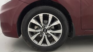 Used 2013 Hyundai Verna Fluidic 1.6 VTVT SX Opt AT Petrol Automatic tyres LEFT FRONT TYRE RIM VIEW