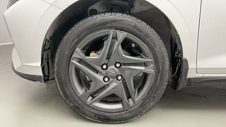 Used 2023 Hyundai New i20 Sportz 1.2 MT Petrol Manual tyres LEFT FRONT TYRE RIM VIEW