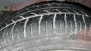 Used 2017 Mahindra KUV100 [2015-2017] K8 6 STR Dual Tone Petrol Manual tyres LEFT FRONT TYRE TREAD VIEW
