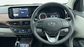 Used 2022 Hyundai Aura SX Plus 1.2 AMT Petrol Petrol Automatic interior STEERING VIEW