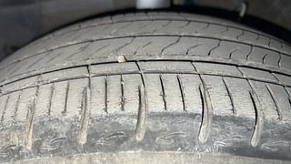 Used 2022 Hyundai Aura SX Plus 1.2 AMT Petrol Petrol Automatic tyres LEFT FRONT TYRE TREAD VIEW