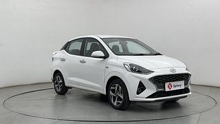 Used 2022 Hyundai Aura SX Plus 1.2 AMT Petrol Petrol Automatic exterior RIGHT FRONT CORNER VIEW