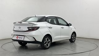 Used 2022 Hyundai Aura SX Plus 1.2 AMT Petrol Petrol Automatic exterior RIGHT REAR CORNER VIEW