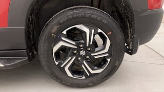 Used 2023 Maruti Suzuki Brezza ZXI Plus Dual Tone Petrol Manual tyres LEFT REAR TYRE RIM VIEW