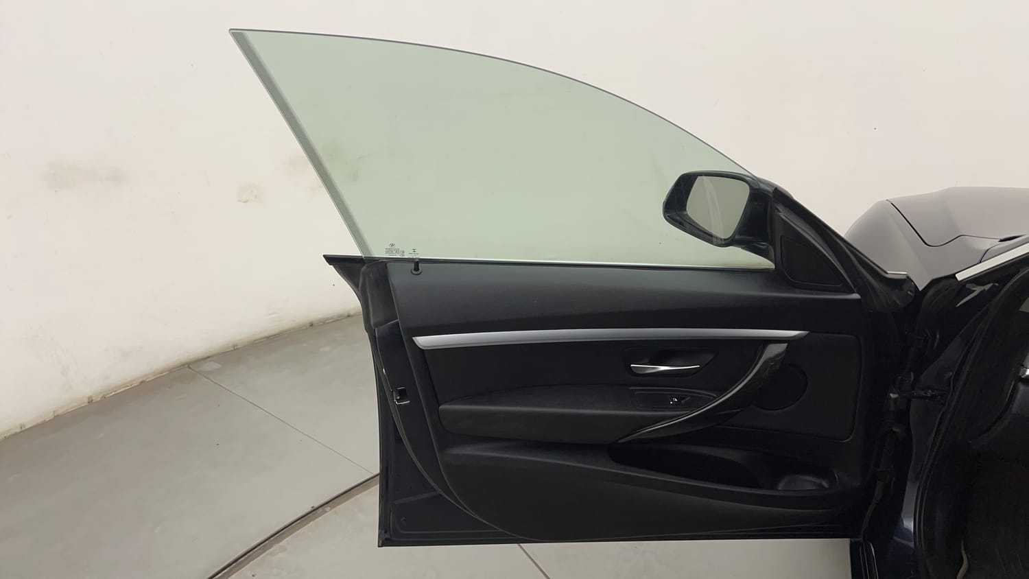 New BMW 3 Series GT interior LEFT FRONT DOOR OPEN VIEW