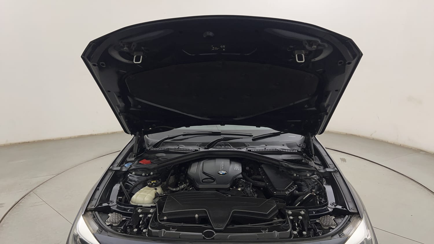 New BMW 3 Series GT engine ENGINE & BONNET OPEN FRONT VIEW