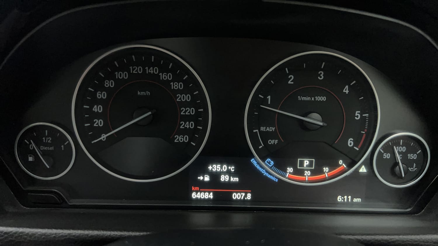 New BMW 3 Series GT interior CLUSTERMETER VIEW