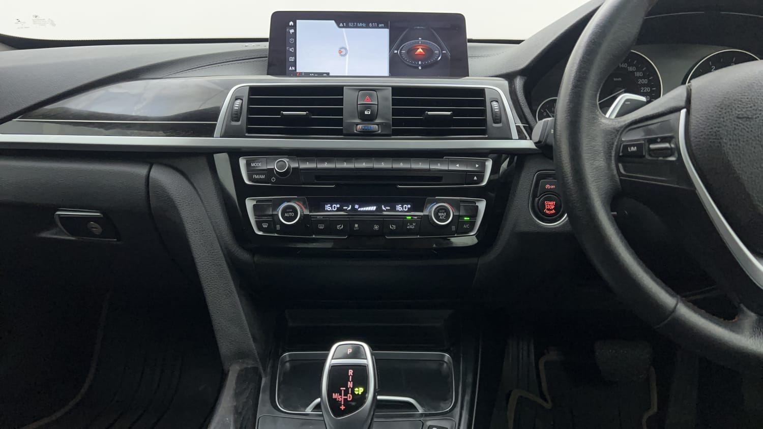 New BMW 3 Series GT interior MUSIC SYSTEM & AC CONTROL VIEW