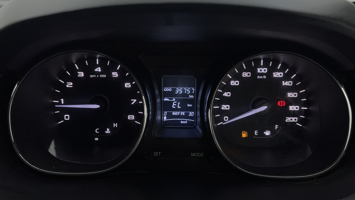 New Tata Tiago NRG interior CLUSTERMETER VIEW