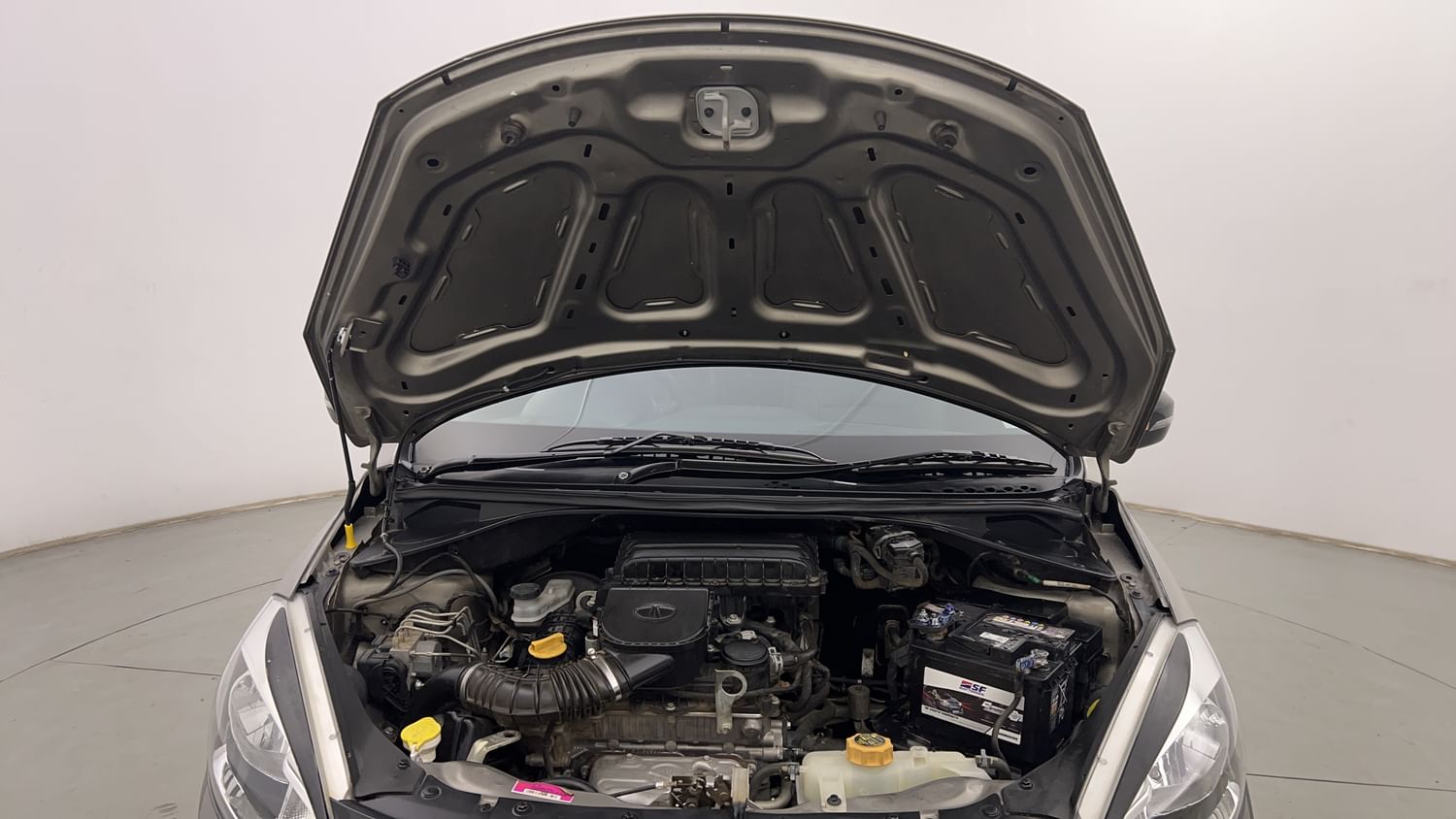 New Tata Tiago NRG engine ENGINE & BONNET OPEN FRONT VIEW