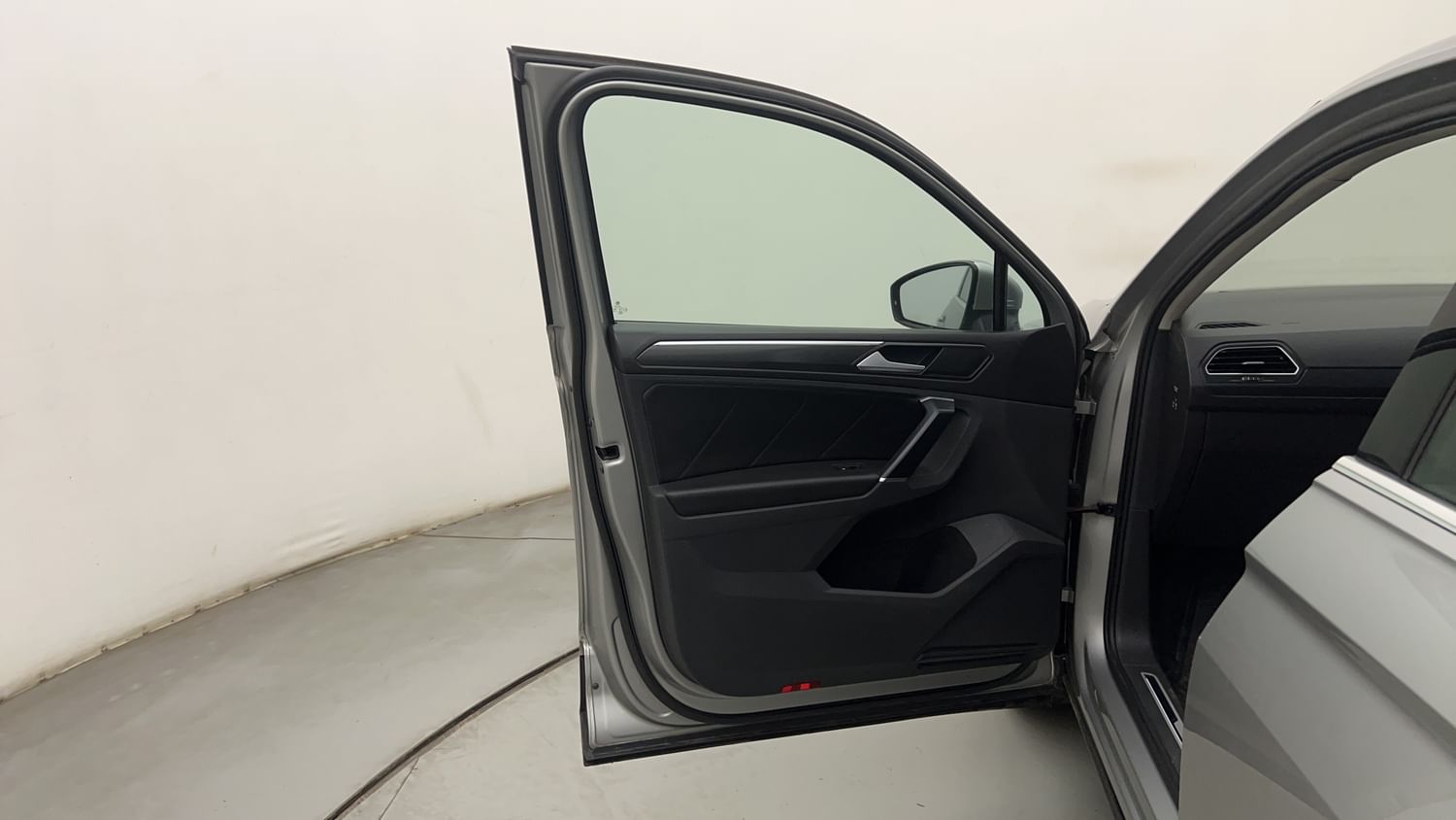 New Volkswagen Tiguan interior LEFT FRONT DOOR OPEN VIEW