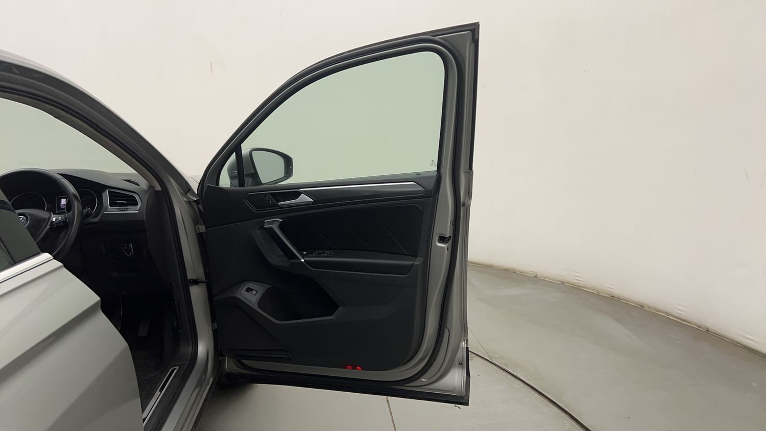 New Volkswagen Tiguan interior RIGHT FRONT DOOR OPEN VIEW