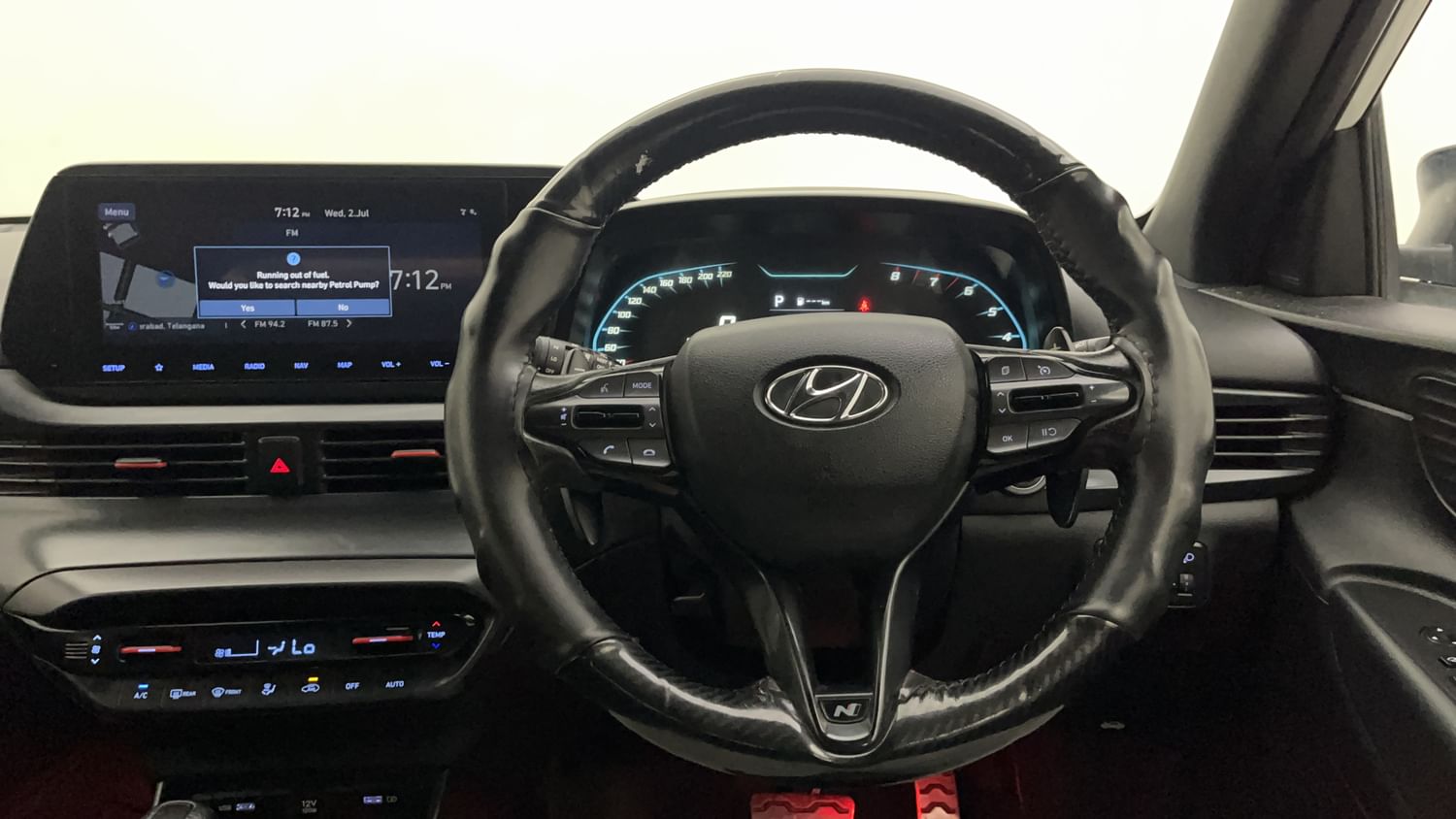 New Hyundai i20 N Line interior STEERING VIEW