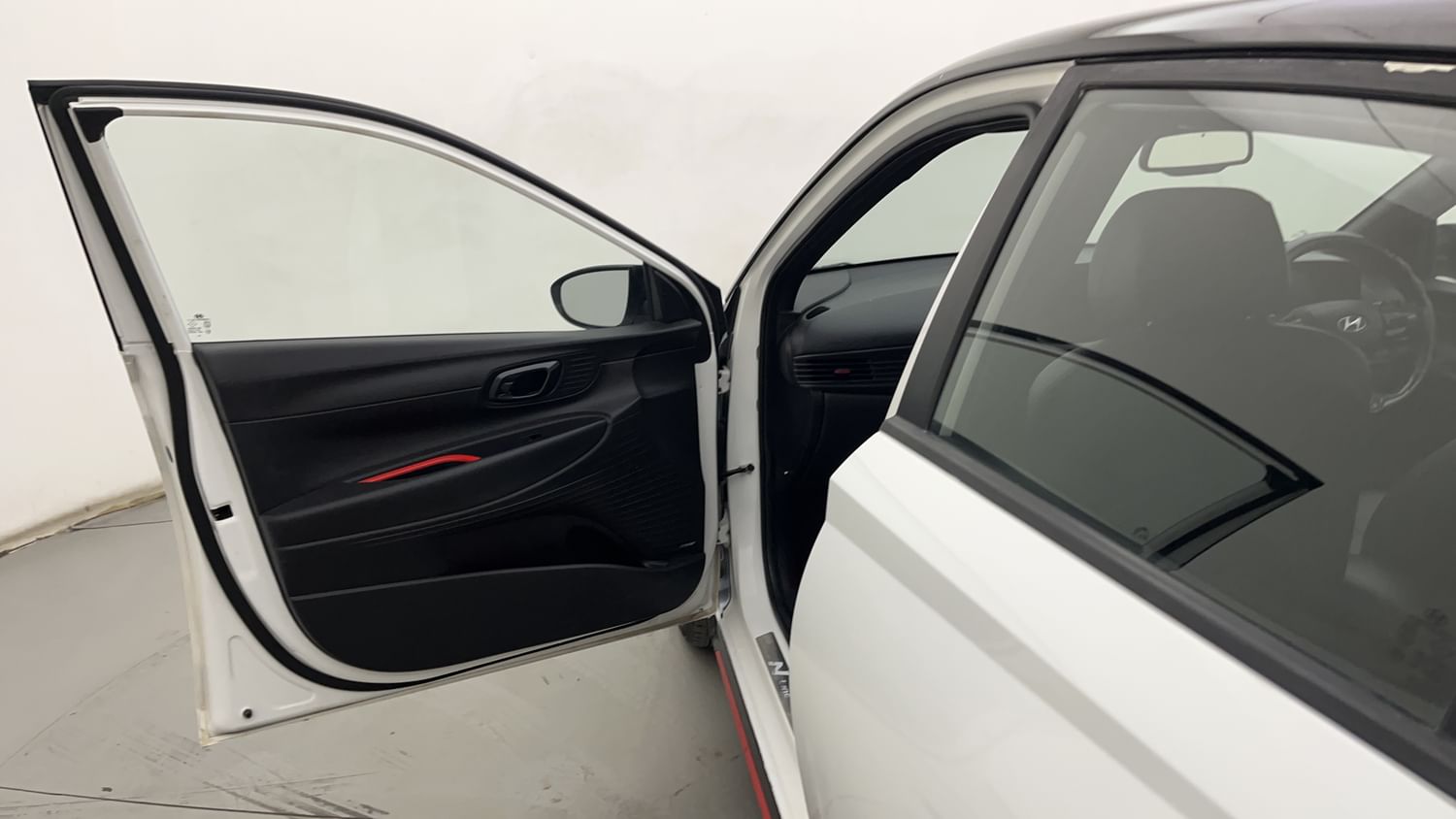 New Hyundai i20 N Line interior LEFT FRONT DOOR OPEN VIEW