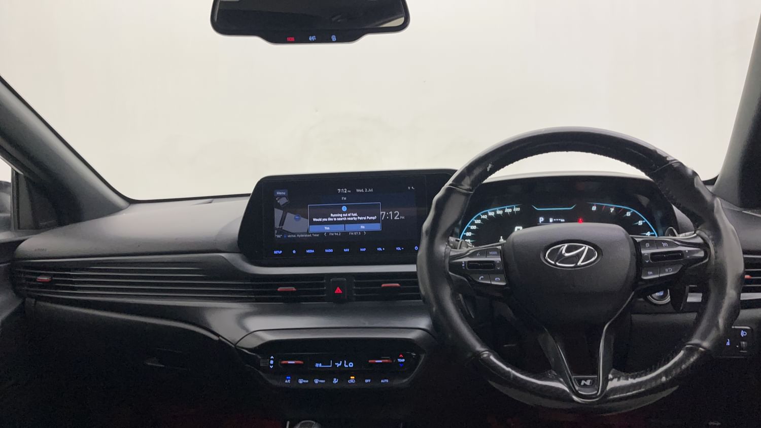 New Hyundai i20 N Line interior DASHBOARD VIEW