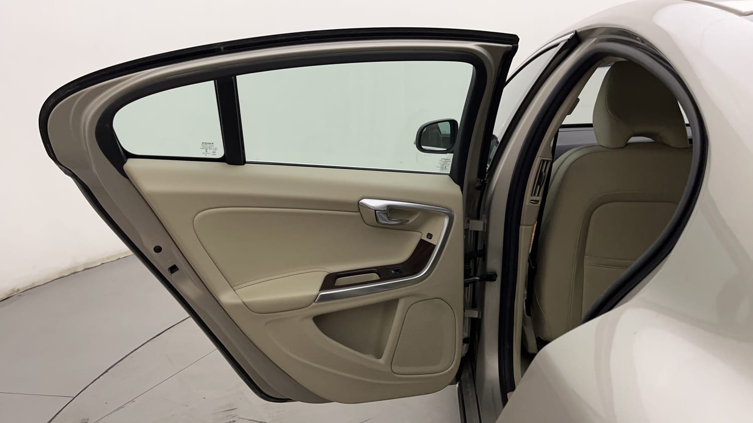 New Volvo S60 interior LEFT REAR DOOR OPEN VIEW