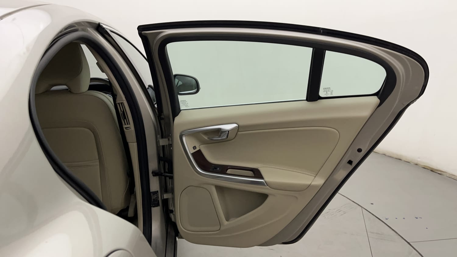 New Volvo S60 interior RIGHT REAR DOOR OPEN VIEW