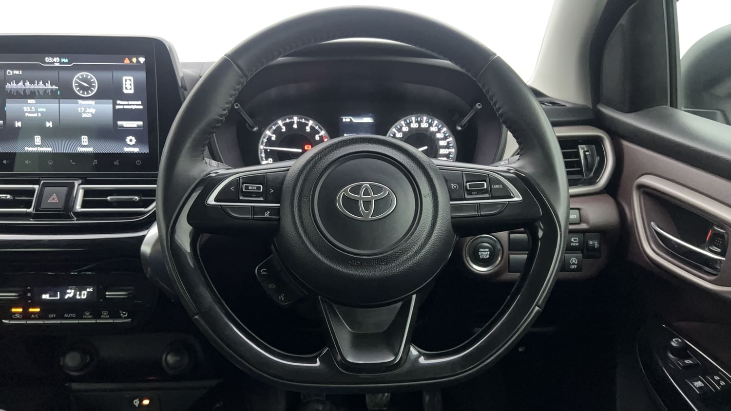 New Toyota Urban Cruiser Taisor interior STEERING VIEW