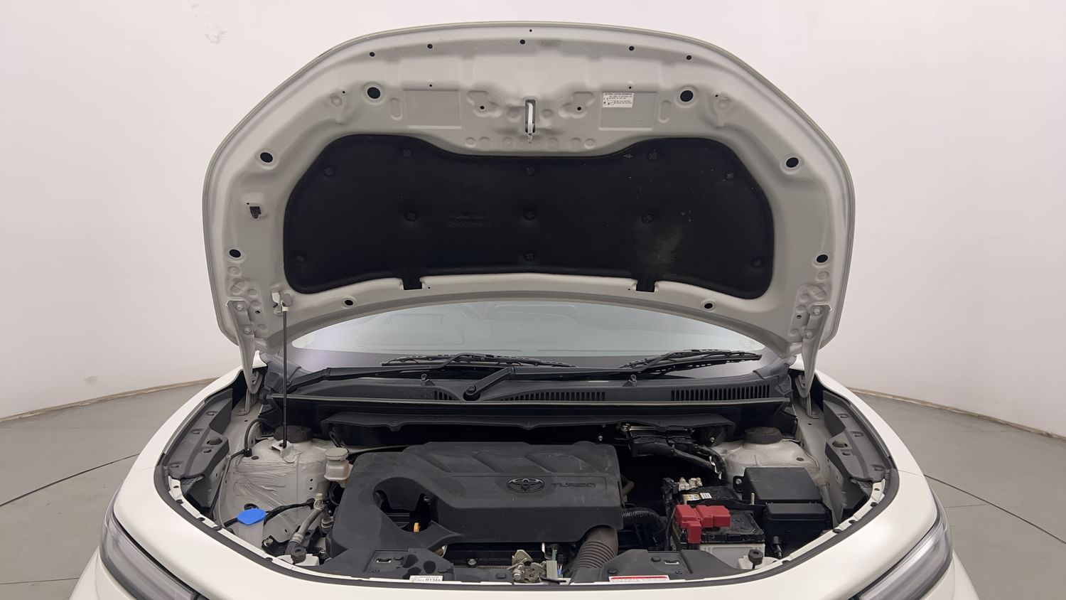 New Toyota Urban Cruiser Taisor engine ENGINE & BONNET OPEN FRONT VIEW