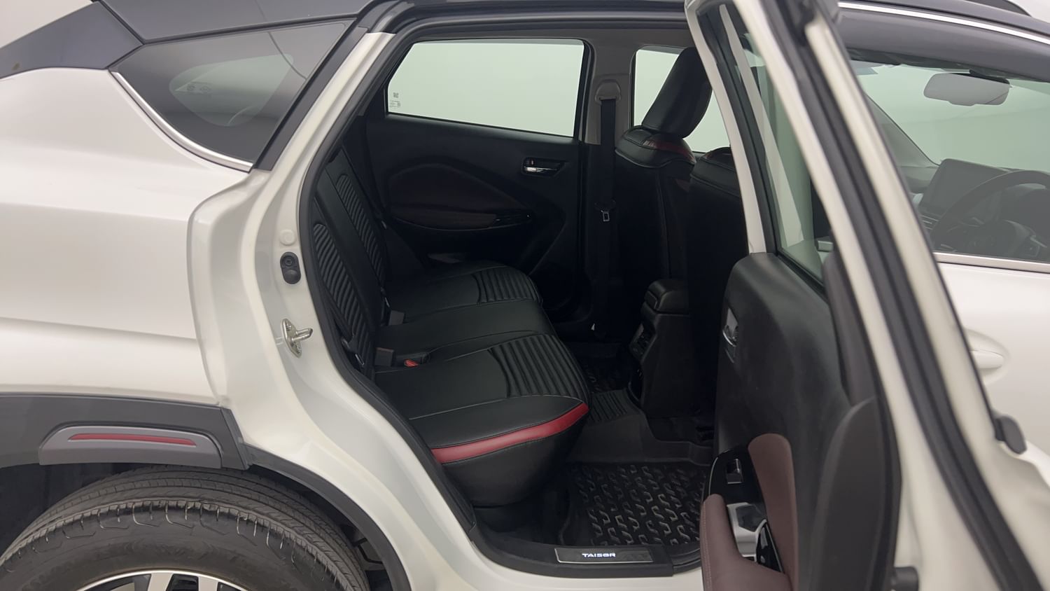 New Toyota Urban Cruiser Taisor interior RIGHT SIDE REAR DOOR CABIN VIEW