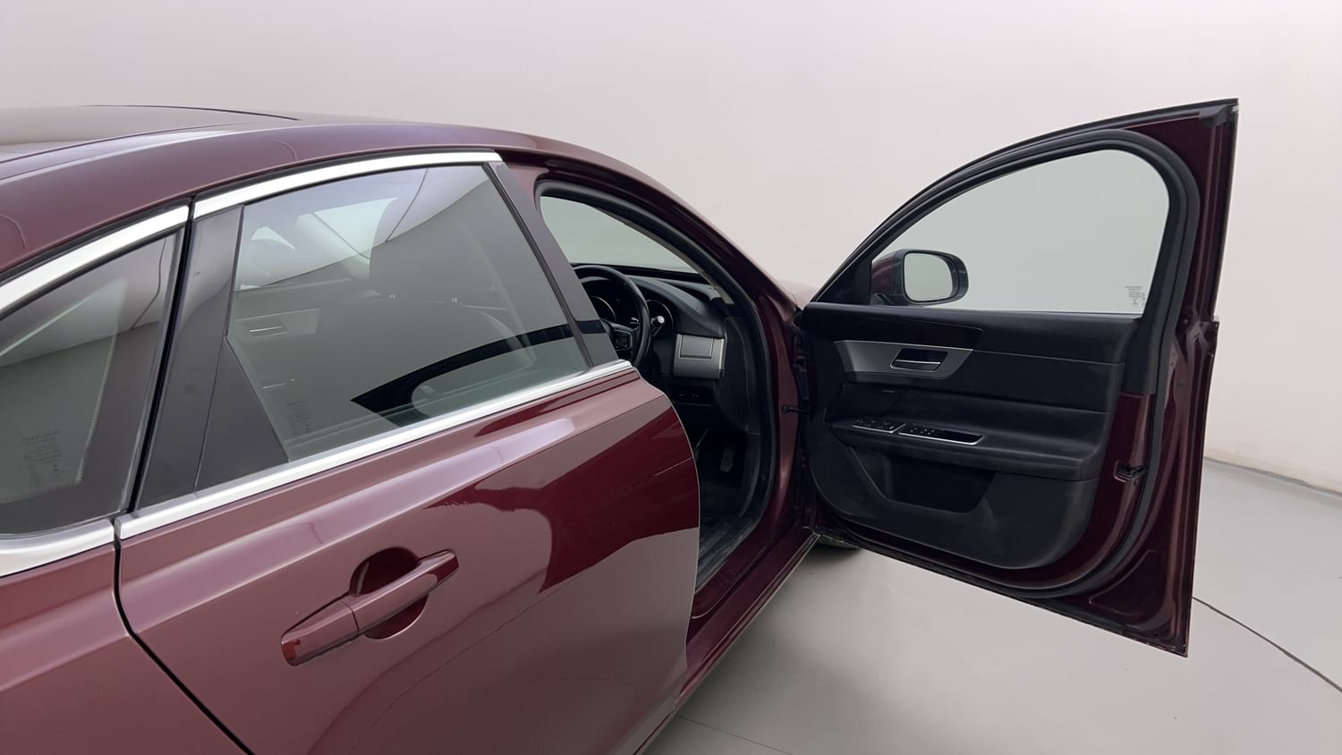 New Jaguar XF interior RIGHT FRONT DOOR OPEN VIEW