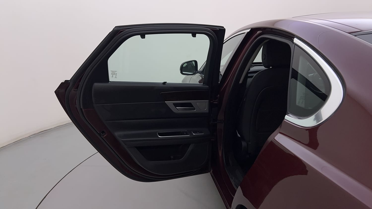 New Jaguar XF interior LEFT REAR DOOR OPEN VIEW