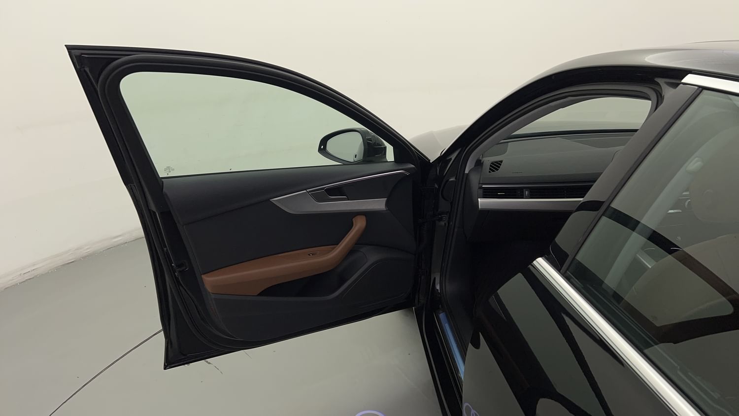 New Audi A4 interior LEFT FRONT DOOR OPEN VIEW