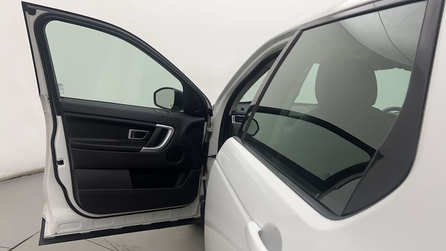 New Land Rover Discovery Sport interior LEFT FRONT DOOR OPEN VIEW