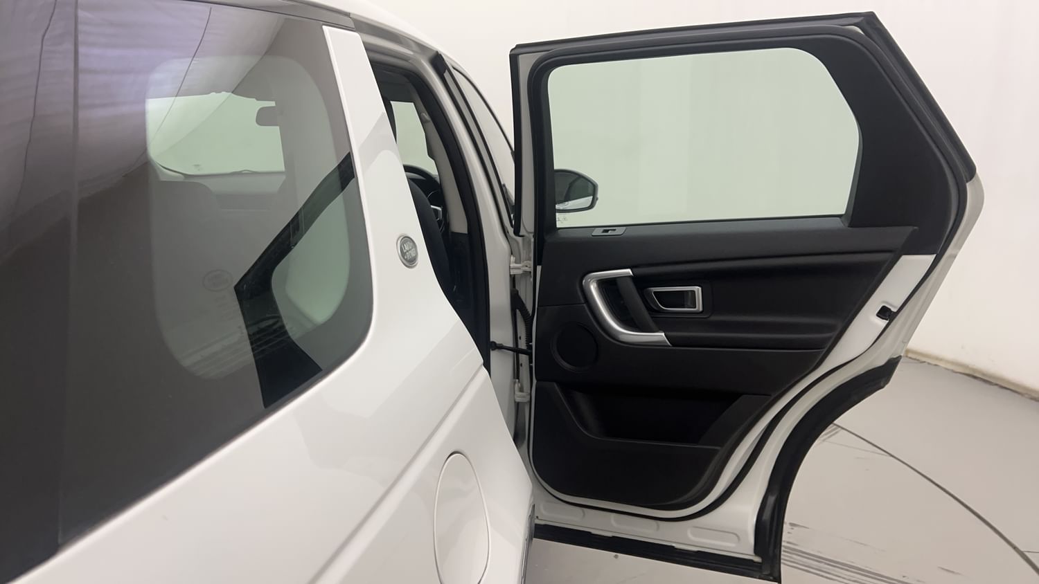 New Land Rover Discovery Sport interior RIGHT REAR DOOR OPEN VIEW