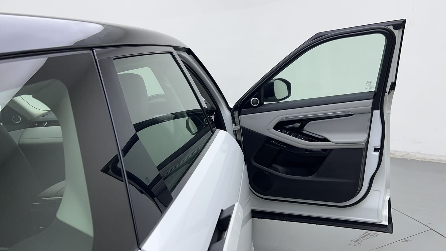 New Land Rover Range Rover Evoque interior RIGHT FRONT DOOR OPEN VIEW