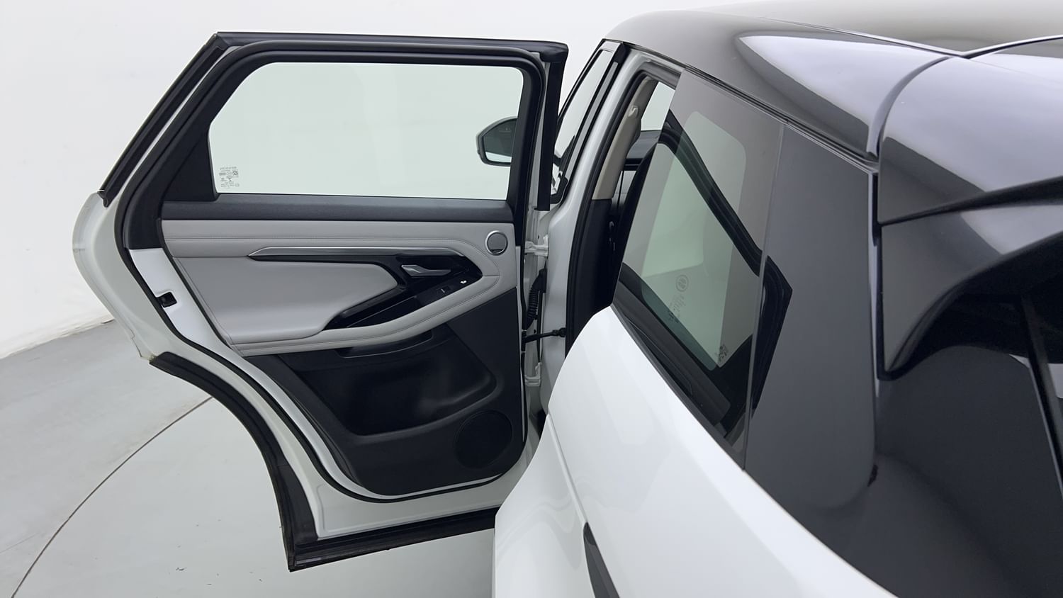 New Land Rover Range Rover Evoque interior LEFT REAR DOOR OPEN VIEW