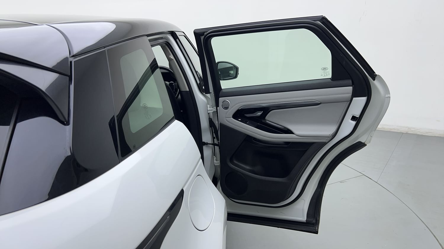 New Land Rover Range Rover Evoque interior RIGHT REAR DOOR OPEN VIEW