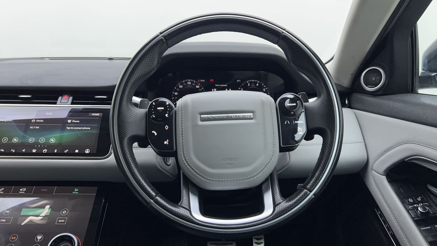 New Land Rover Range Rover Evoque interior STEERING VIEW