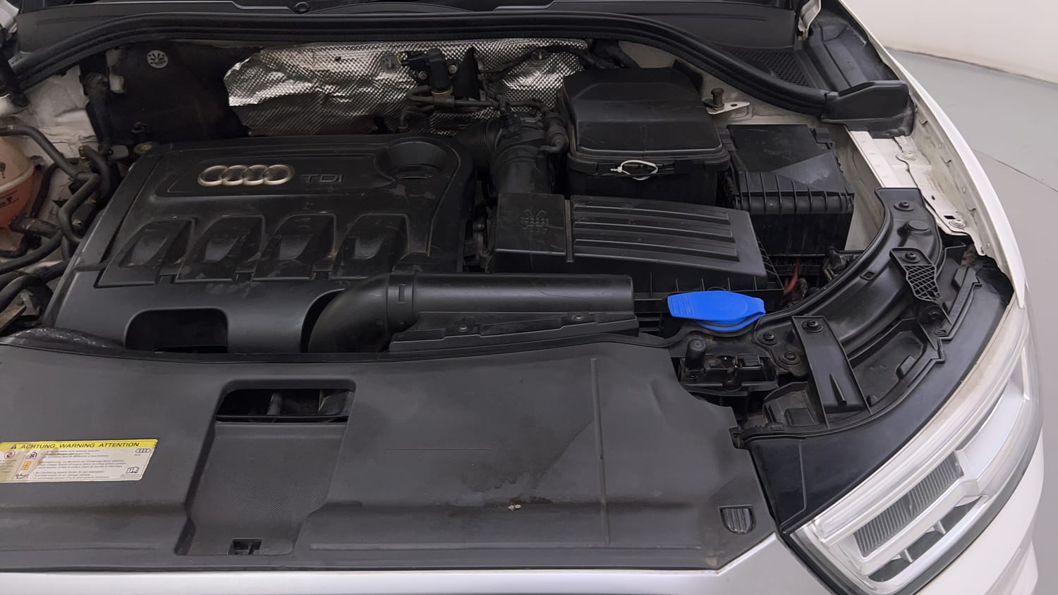 New Audi Q3 engine ENGINE LEFT SIDE VIEW