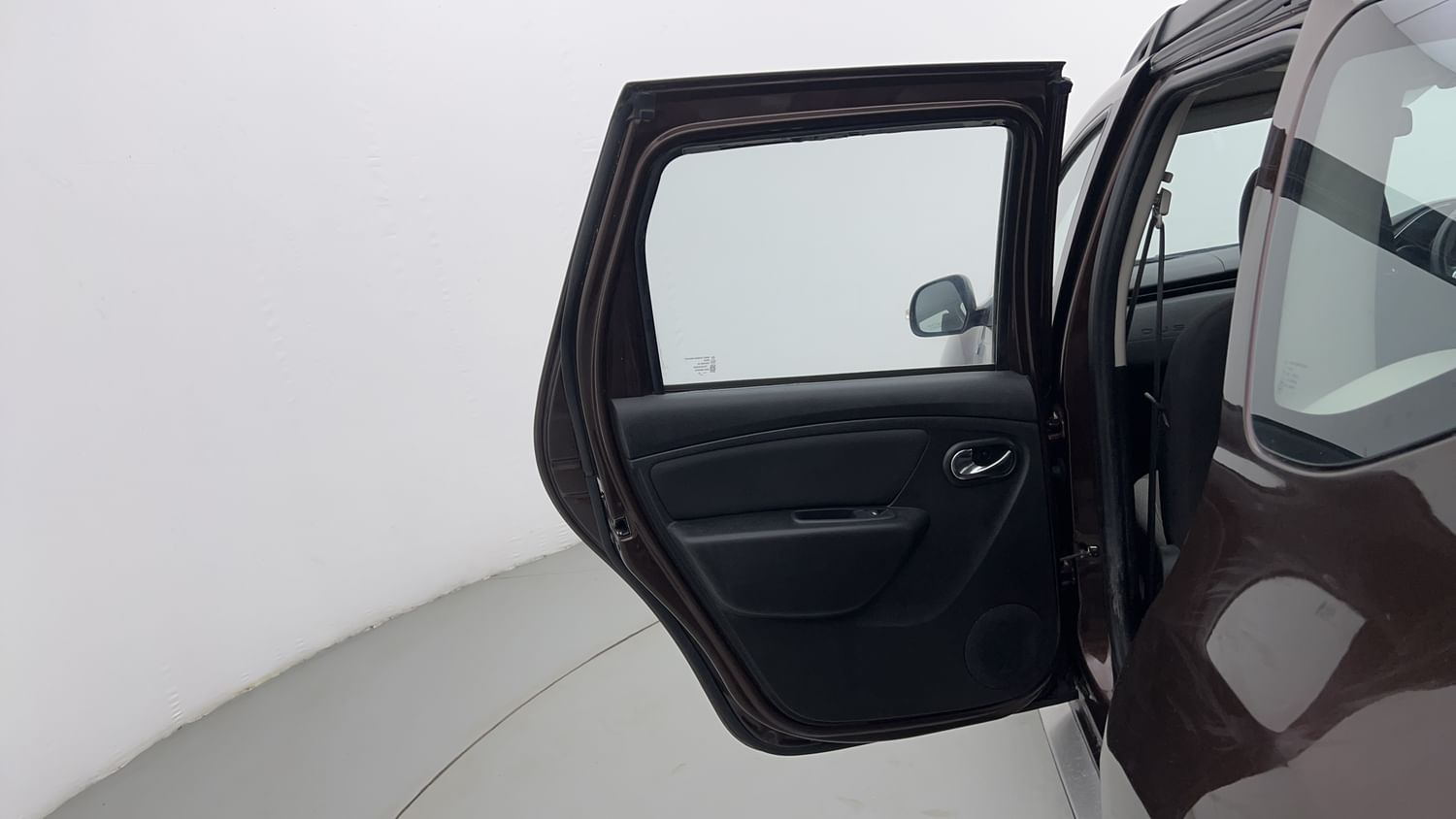 New Renault Duster interior LEFT REAR DOOR OPEN VIEW