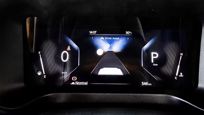 New Mahindra Thar Roxx interior CLUSTERMETER VIEW