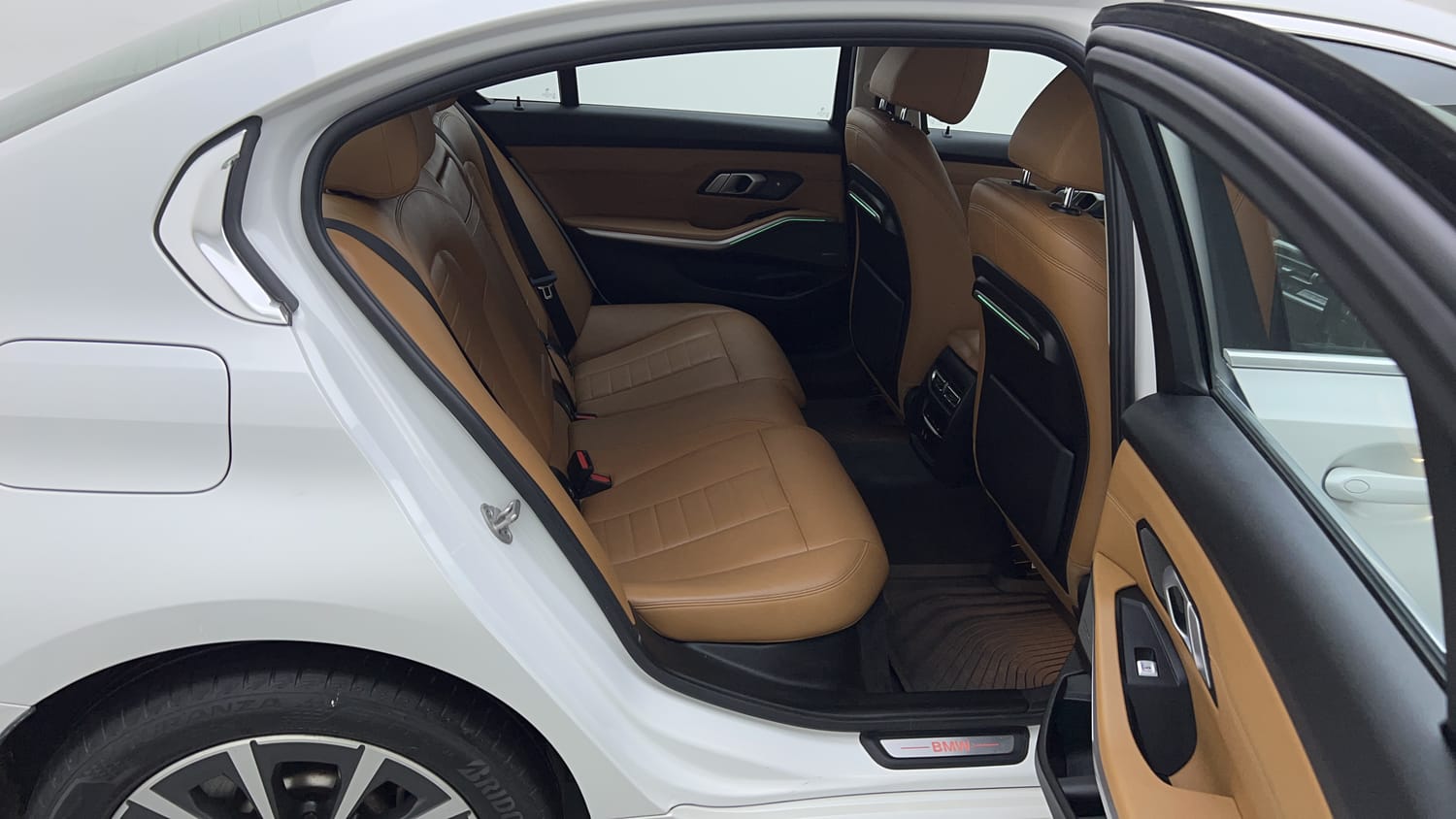 New BMW 3 Series interior RIGHT SIDE REAR DOOR CABIN VIEW