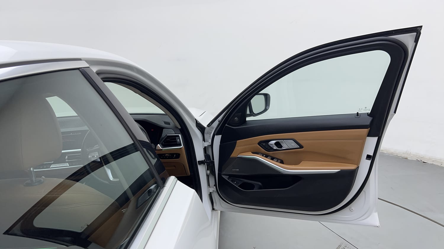 New BMW 3 Series interior RIGHT FRONT DOOR OPEN VIEW