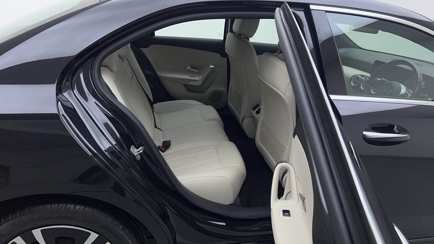 New Mercedes-Benz A-Class interior RIGHT SIDE REAR DOOR CABIN VIEW