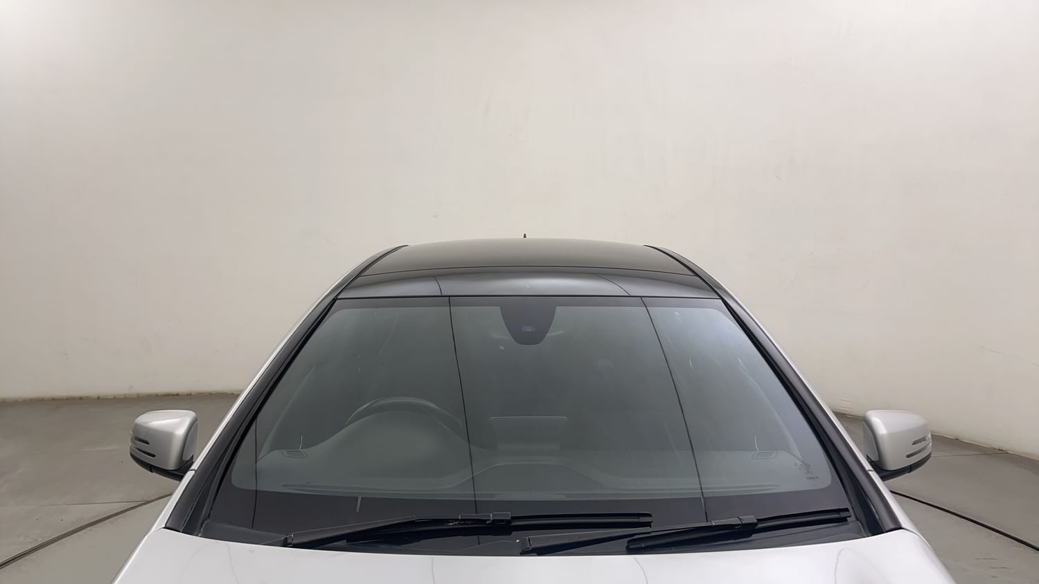 New Mercedes-Benz CLA exterior FRONT WINDSHIELD VIEW