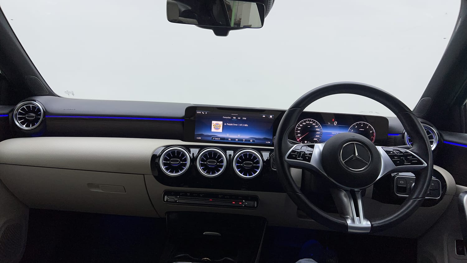 New Mercedes-Benz A-Class interior DASHBOARD VIEW