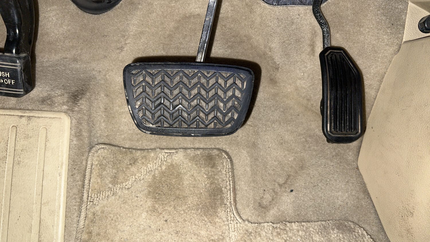 New Toyota Camry interior PEDALS VIEW