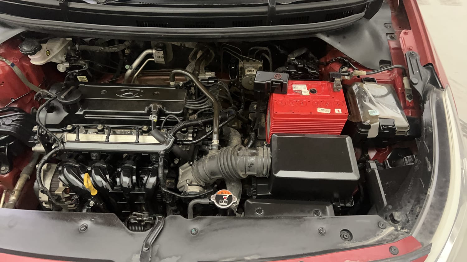 New Hyundai Elite i20 engine ENGINE LEFT SIDE VIEW