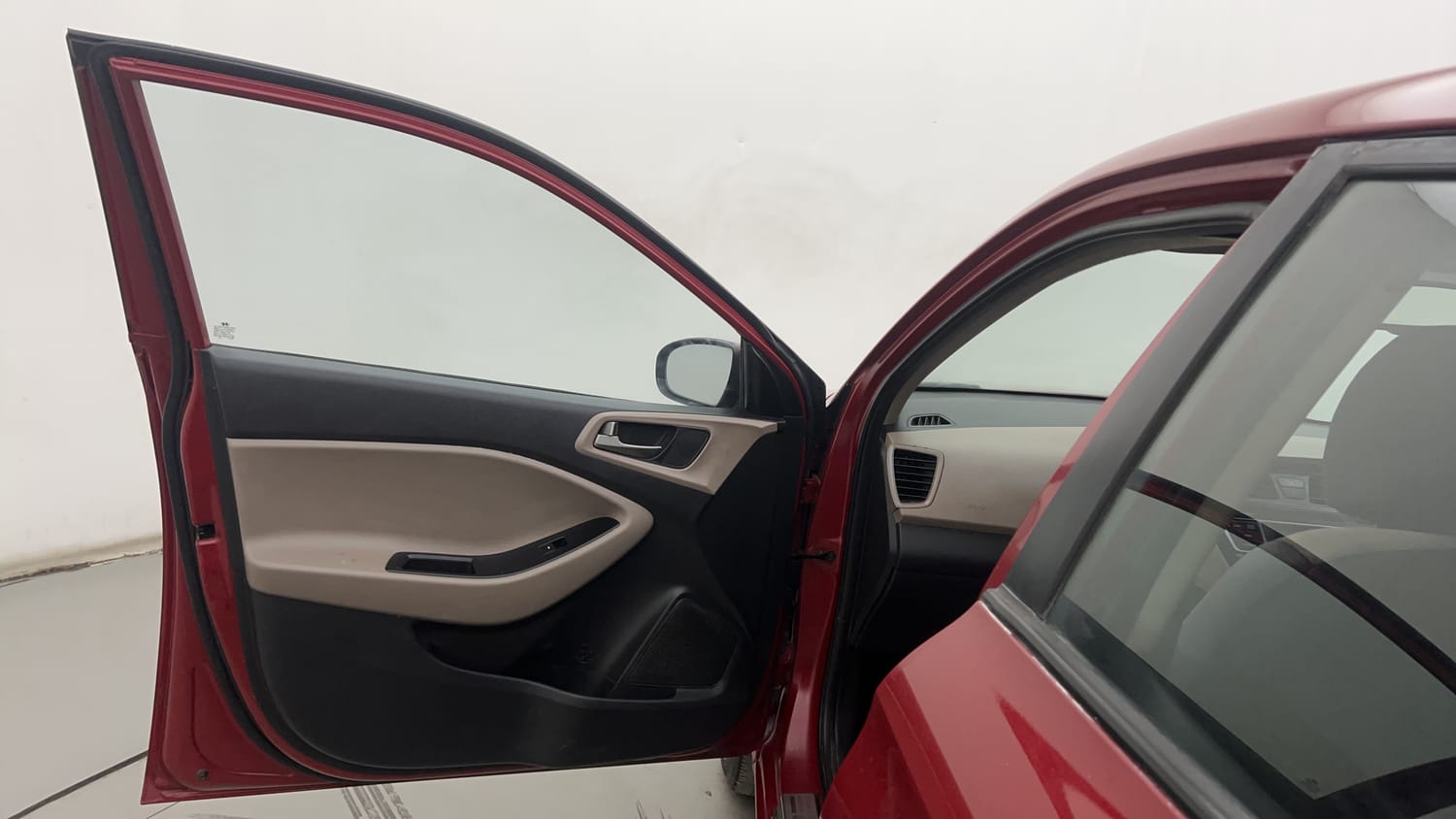 New Hyundai Elite i20 interior LEFT FRONT DOOR OPEN VIEW