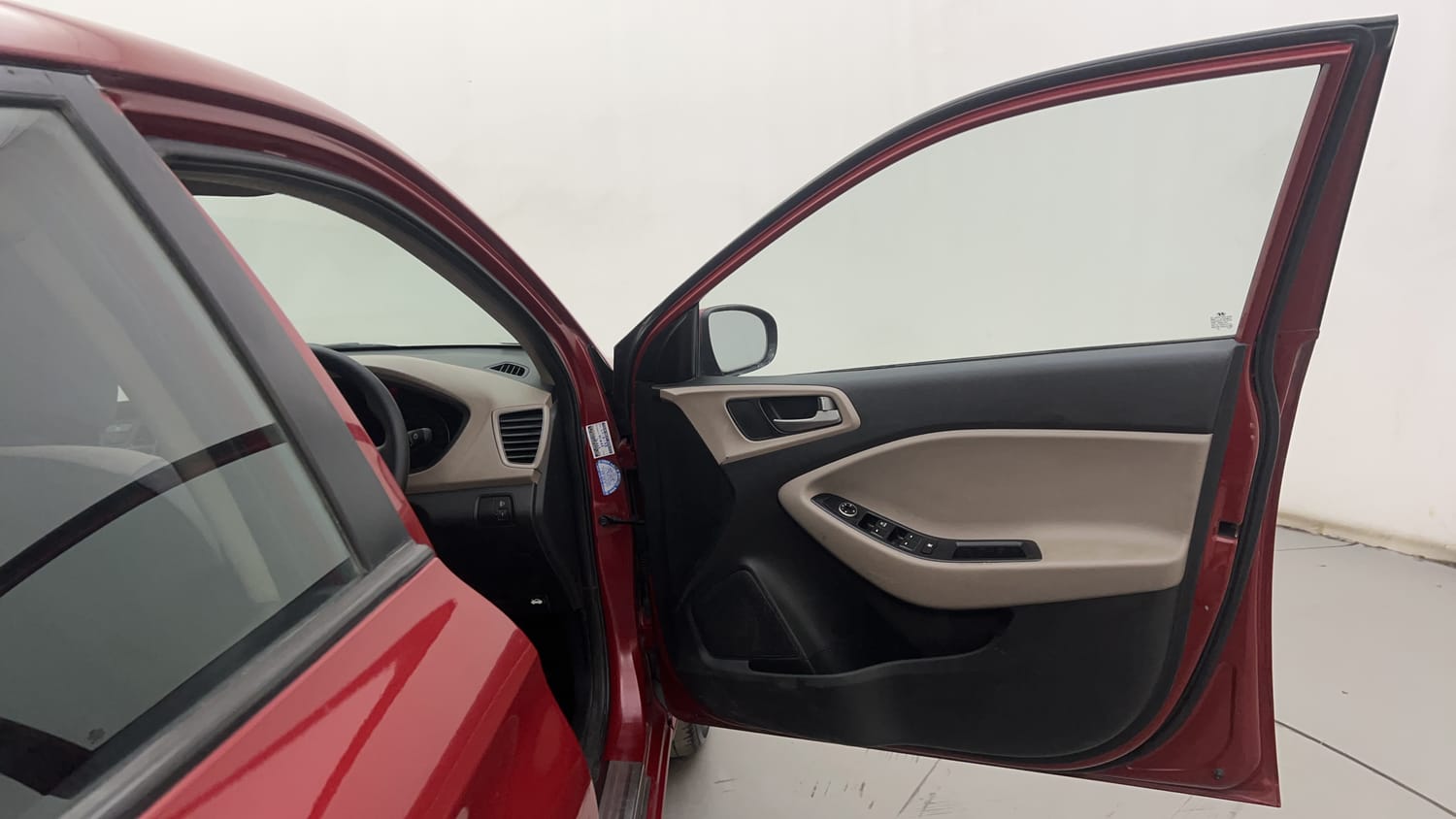 New Hyundai Elite i20 interior RIGHT FRONT DOOR OPEN VIEW