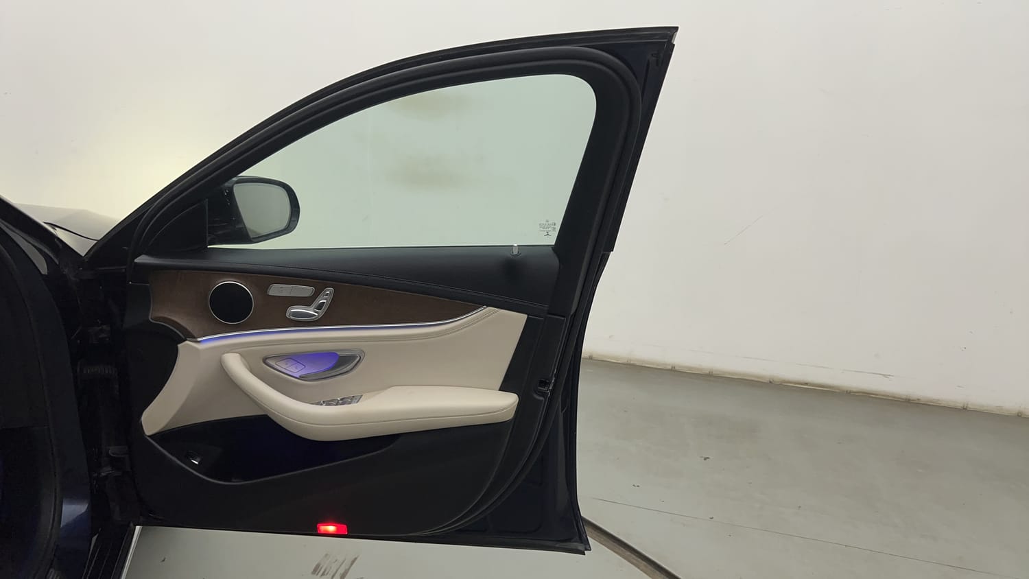 New Mercedes-Benz E-Class interior RIGHT FRONT DOOR OPEN VIEW